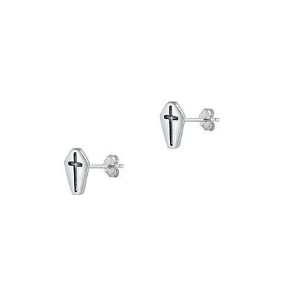 Silver Earring - Cross