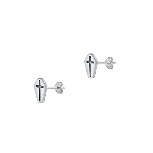 Silver Earring - Cross