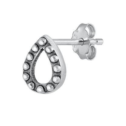 Silver Stud Earrings - Bali