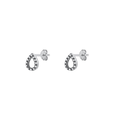 Silver Stud Earrings - Bali