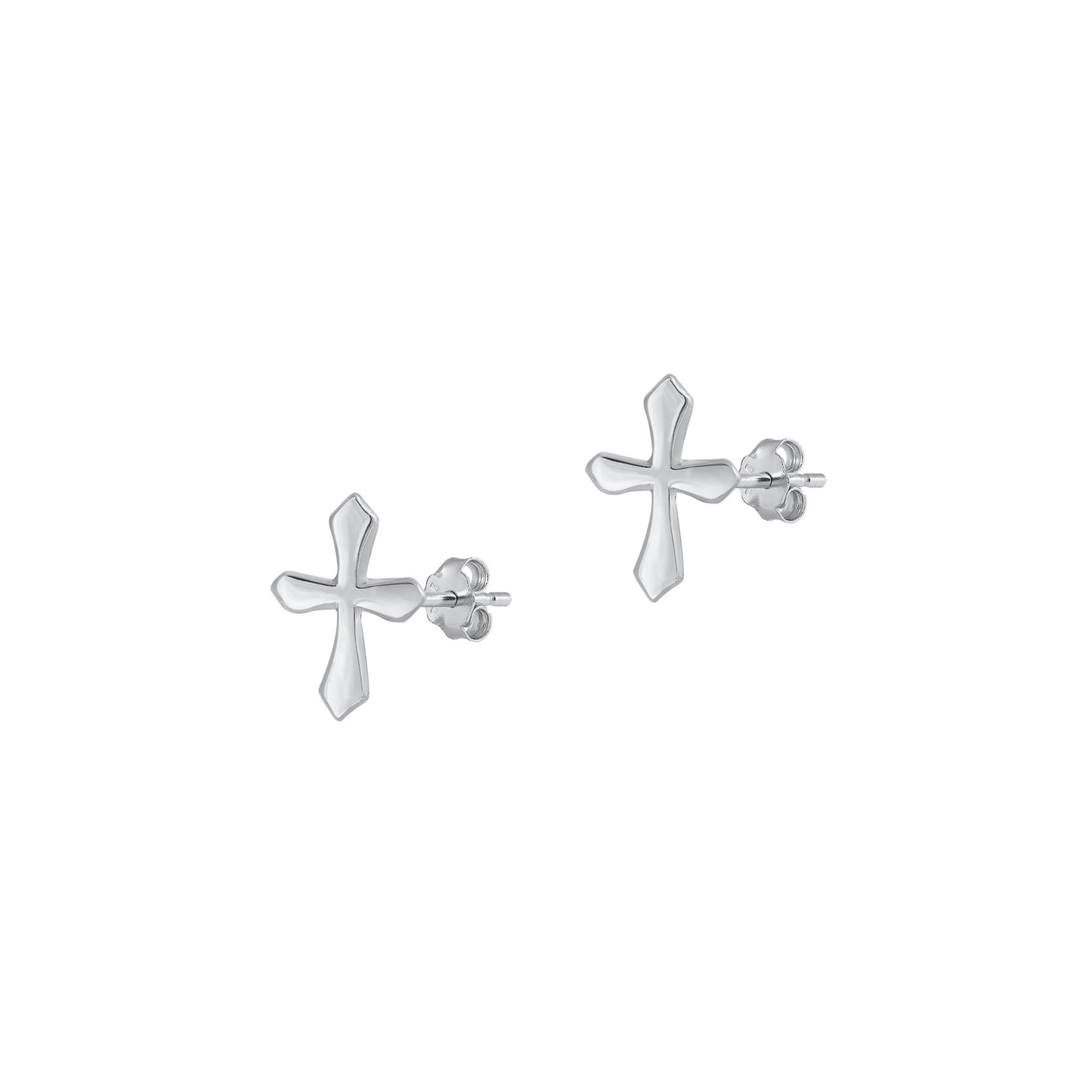 Silver Earring - Cross