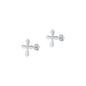 Silver Earring - Cross