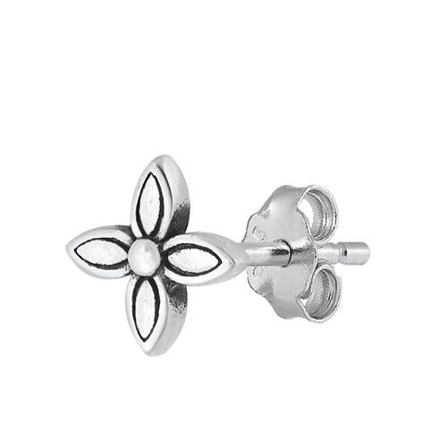 Silver Earrings - Flower