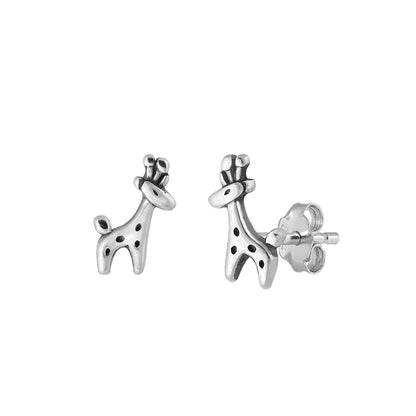 Silver Earring - Giraffe