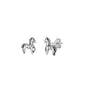 Silver Earrings - Horse