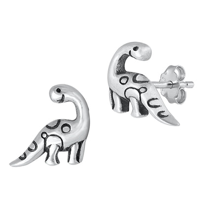 Silver Earring - Dinosaur