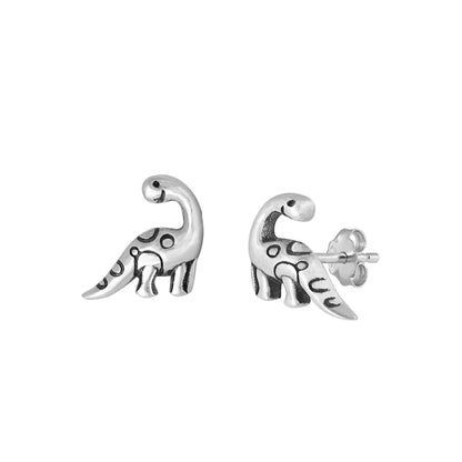 Silver Earring - Dinosaur