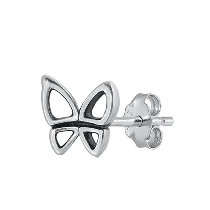 Silver Earrings - Butterfly