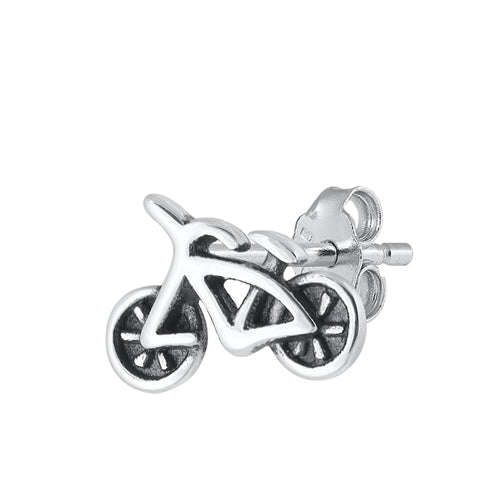 Silver Earrings - Bicycle