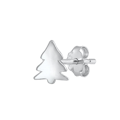 Silver Earrings - Christmas Tree