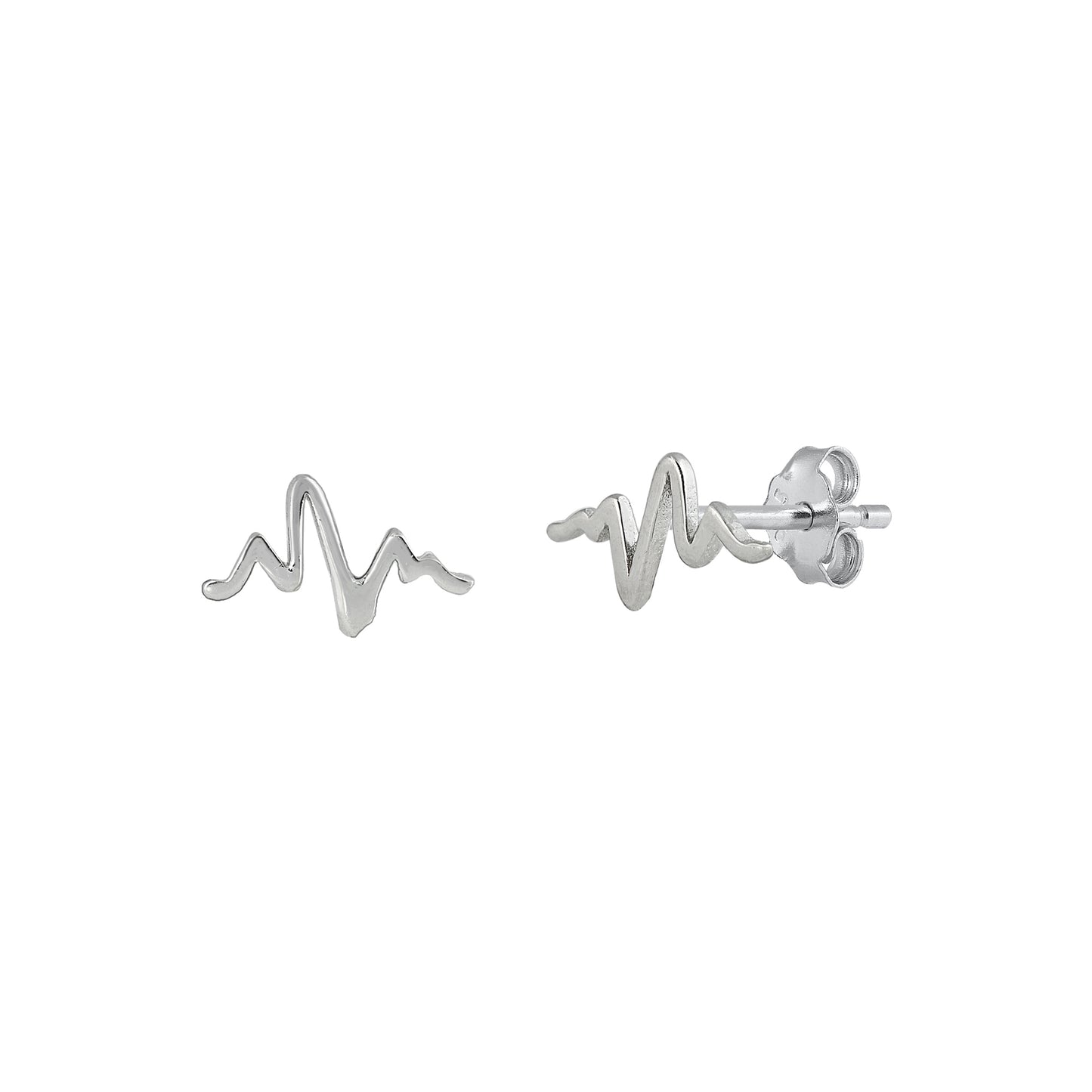 Silver Earrings - EKG