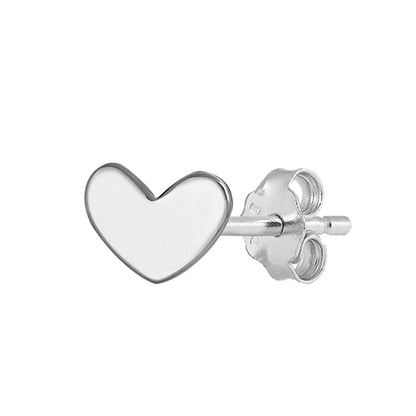 Silver Earrings - Heart