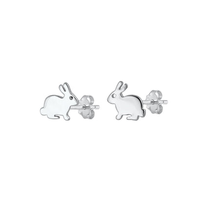 Silver Earrings - Rabbit