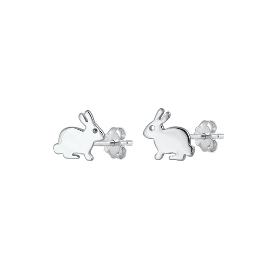 Silver Earrings - Rabbit