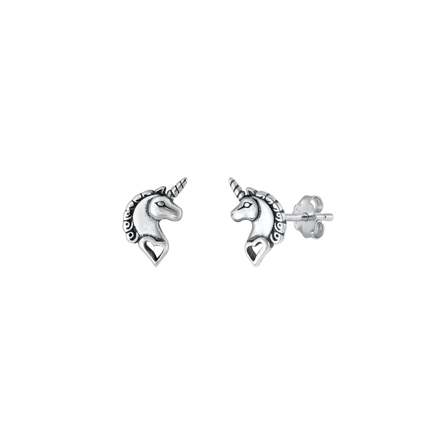 Silver Earrings - Unicorn