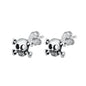 Silver Stud Earrings - Skull & Crossbones