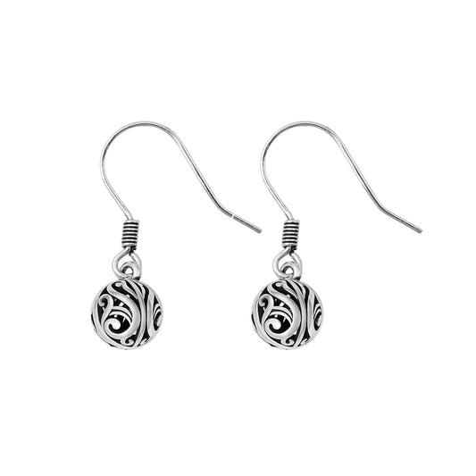 Silver Earrings - Bali Style