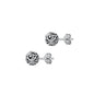 Silver Stud Earrings - Bali Style