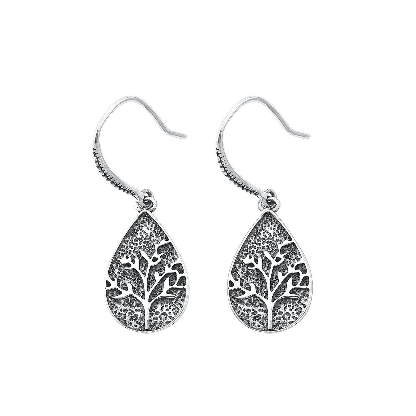 Silver Stud Earrings - Tree