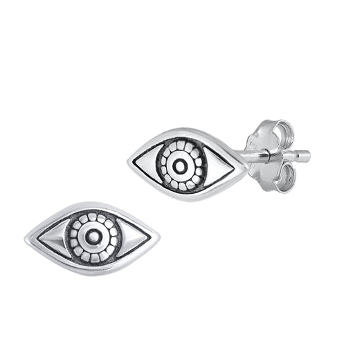 Silver Earrings - Eye