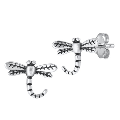 Silver Earrings - Dragonfly