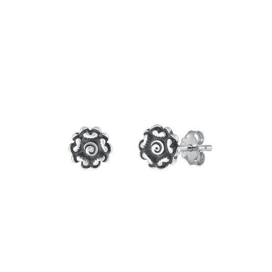 Silver Earrings - Flower