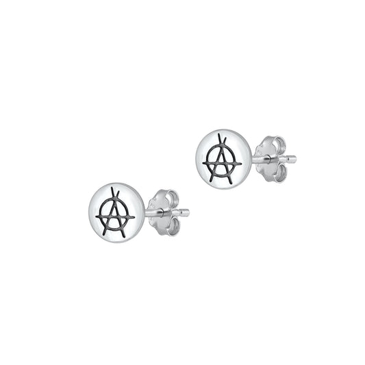 Silver Earrings - Anarchy