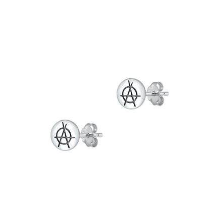 Silver Earrings - Anarchy