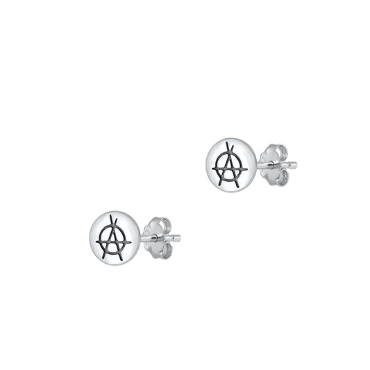 Silver Earrings - Anarchy