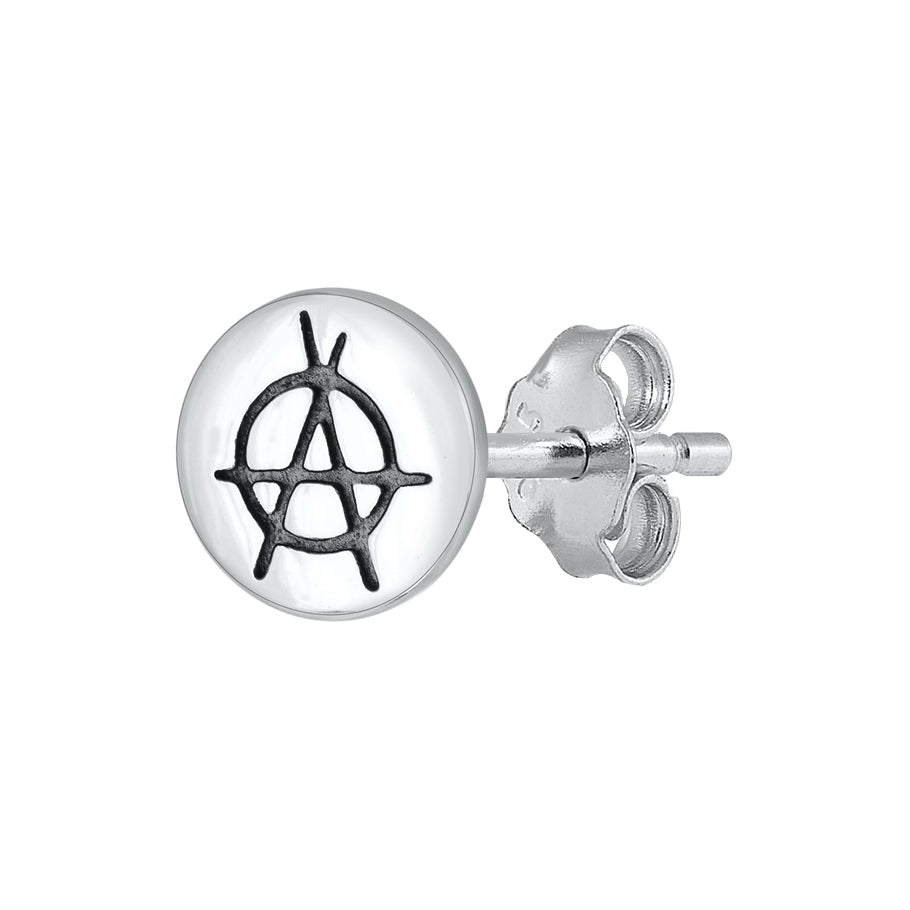 Silver Earrings - Anarchy