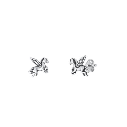 Silver Earrings - Pegasus