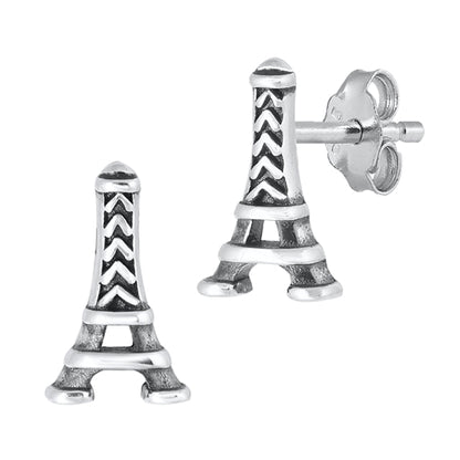 Silver Earrings - Eiffel Tower