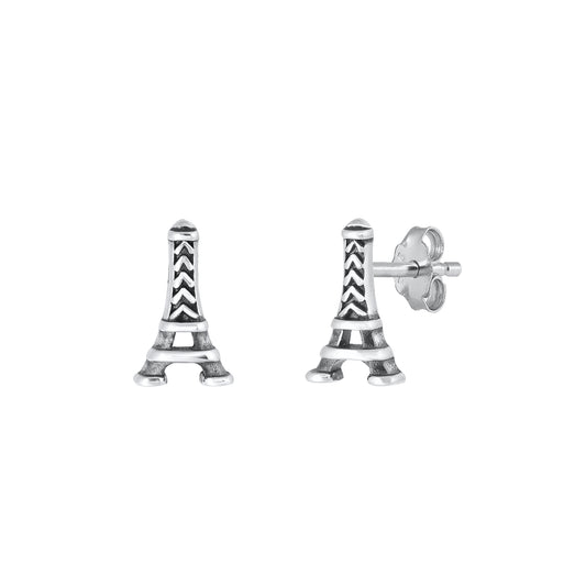 Silver Earrings - Eiffel Tower