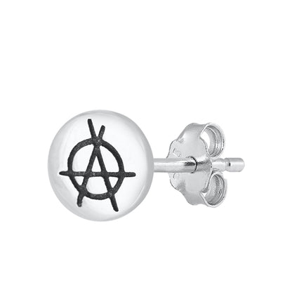 Silver Earrings - Pentagram