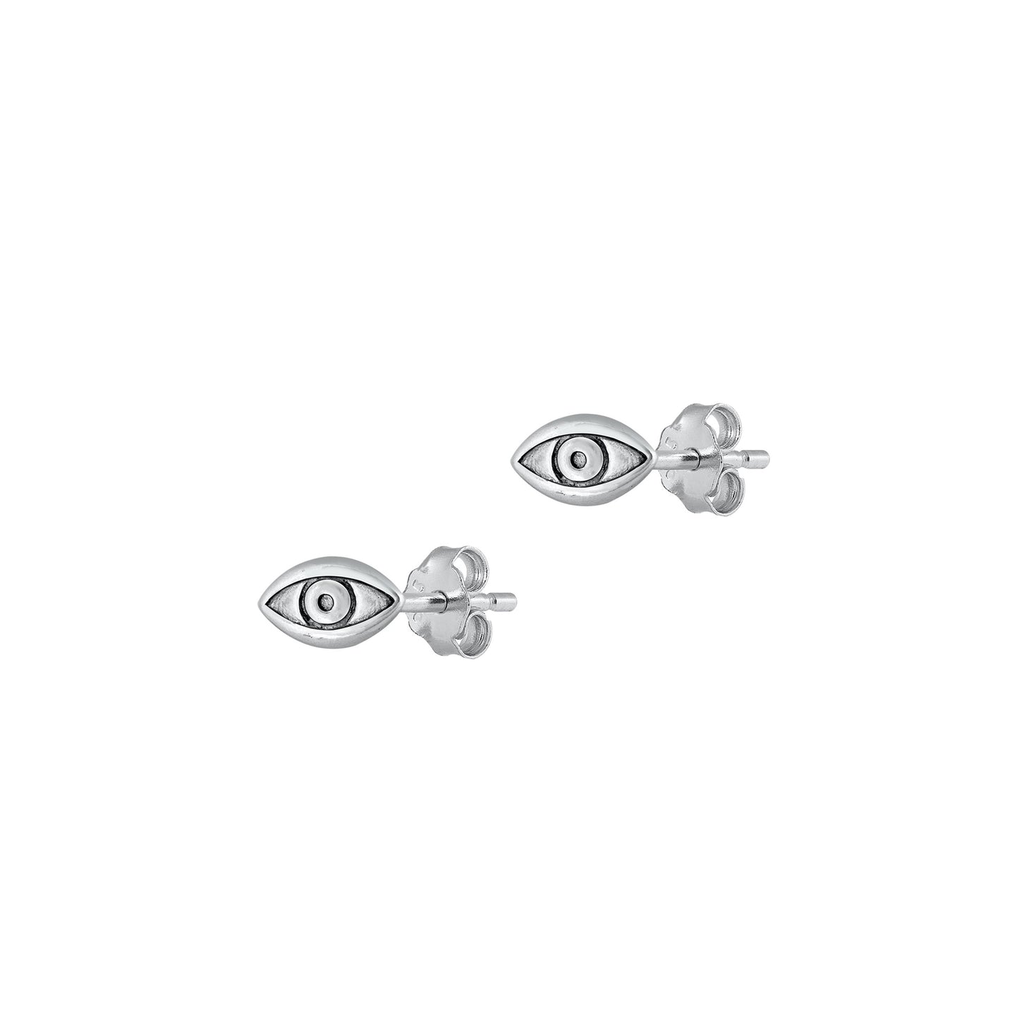 Silver Earrings - Eye