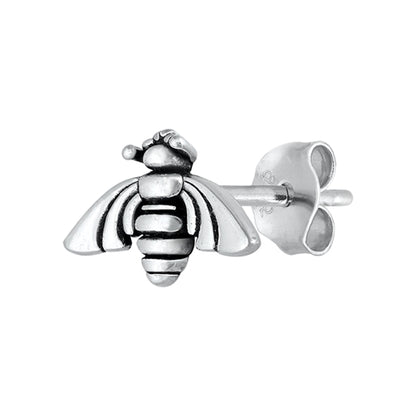 Silver Earrings - Bee