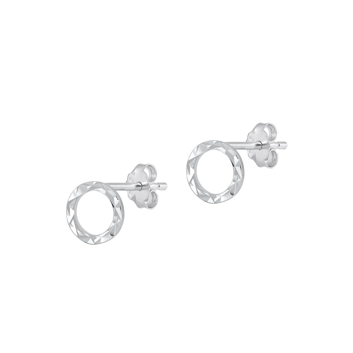 Silver Earrings - Circle