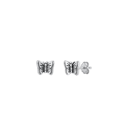 Silver Earrings - Butterfly