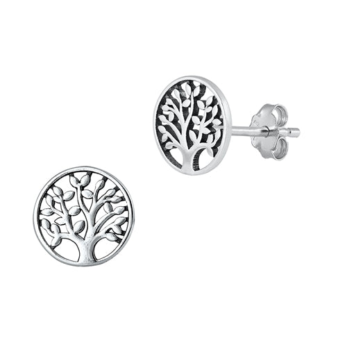 Silver Earrings - Tree of Life