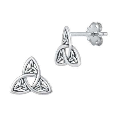 Silver Earrings - Trinity Knot