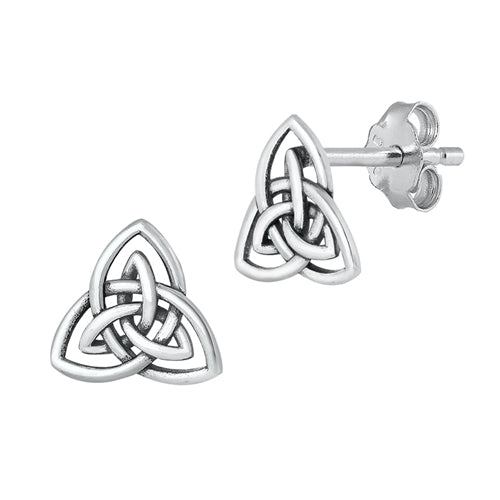 Silver Earrings - Trinity Knot