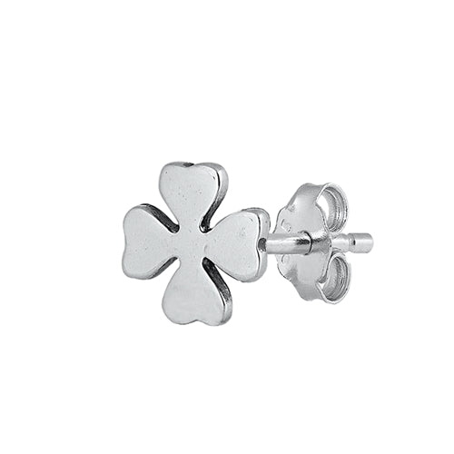 Silver Earrings - Clover