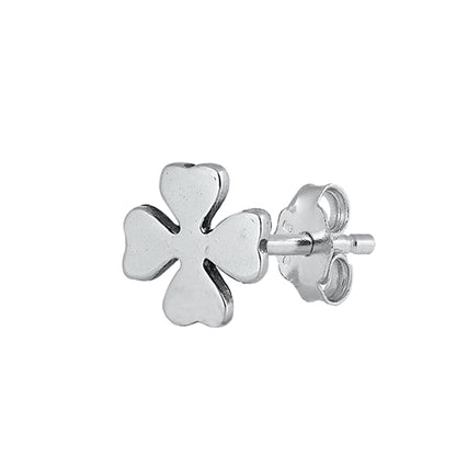 Silver Earrings - Clover