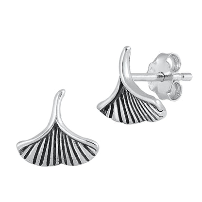 Silver Earrings - Mushroom