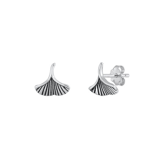 Silver Earrings - Mushroom