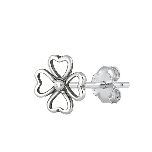 Silver Earrings - Flower