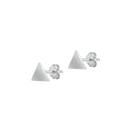 Silver Earrings - Triangle