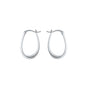 Silver U-Shaped Hoops