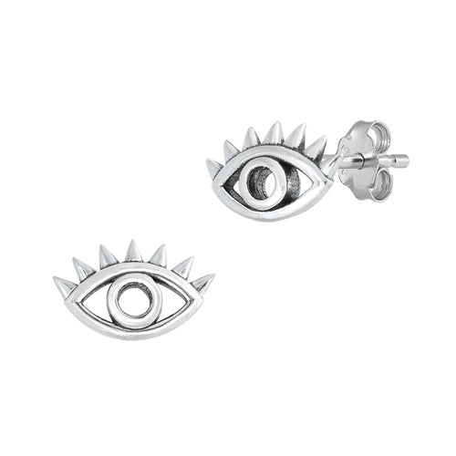 Silver Earrings - Eye