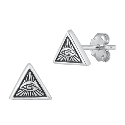 Silver Earrings - Eye of Providence